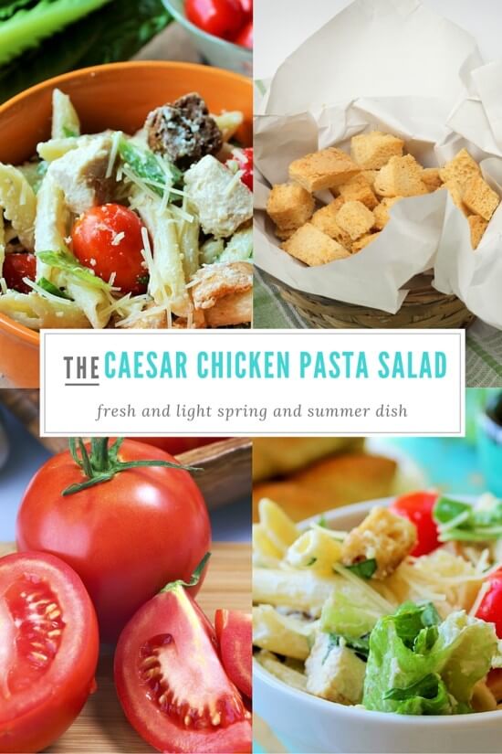 Caesar Chicken Pasta Salad